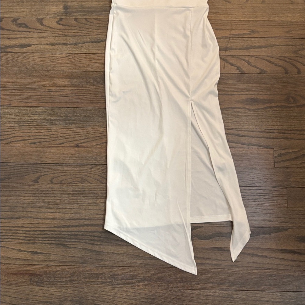 SHEIN Cream Midi Dress - Picture 4 of 12